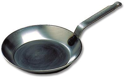 Bourgeat Black Steel Round Frying Pan - 220mm - 062001 - 10152-01
