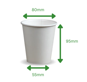 Custom Printed 8oz Single Wall Paper Cups - Custom Branded 8oz Single Walled Paper Cups - 3