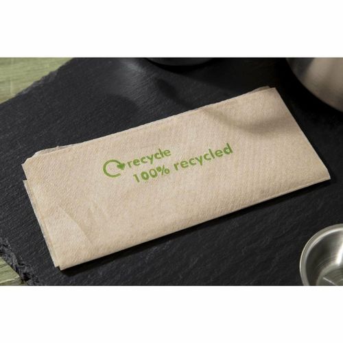 Swantex Recycled Lunch Napkin Kraft 32x30cm 1ply Pre-Folded (Pack of 6000) - GH030 - 5
