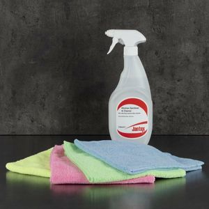 Jantex Microfibre Cloths Green (Pack of 5) - GF609 - 3