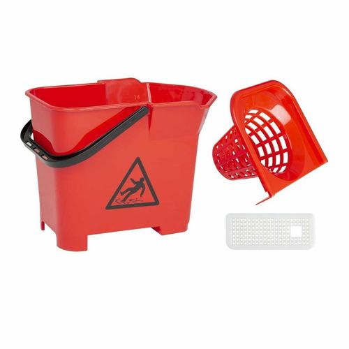 Jantex Colour Coded Mop Bucket Red - S222 - 2