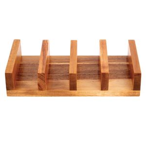 Olympia Acacia Wood Taco Stand - CK970 - 3