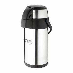 Olympia Pump Action Airpot Etched 'Coffee' 3Ltr - DP128 - 1
