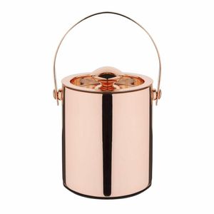 Olympia Double Walled Ice Bucket with Lid 1Ltr Copper - DR740 - 1