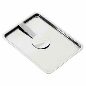 Olympia Curved Stainless Steel Tip Tray With Bill Clip - F979 - 1