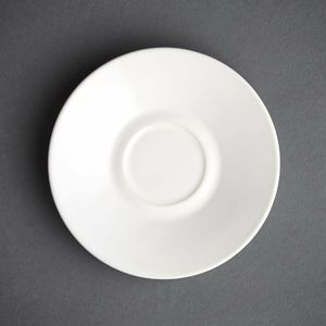 Olympia Cafe Espresso Saucers White 116.5mm (Pack of 12) - GK086 - 1