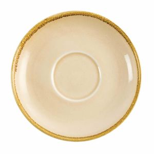 Olympia Kiln Cappuccino Saucer Sandstone 160mm (Pack of 6) - GP333 - 1