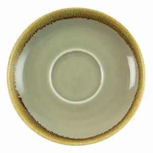 Olympia Kiln Cappuccino Saucer Moss 160mm (Pack of 6) - GP481 - 1
