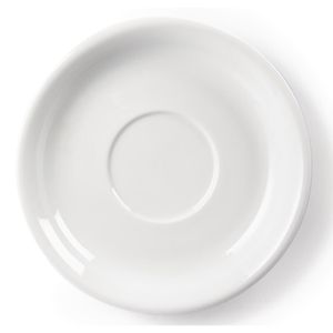 Olympia Whiteware Cappuccino Saucers 180mm (Pack of 12) - U828 - 3