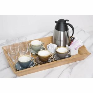 Olympia Kiln Cappuccino Saucer Smoke 140mm (Pack of 6) - HC391 - 3