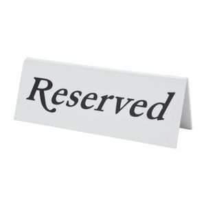 Plastic Reserve Signs (Pack of 10) - L988 - 1