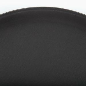 Olympia Kristallon Polypropylene Round Non-Slip Tray Black 406mm - C558 - 3