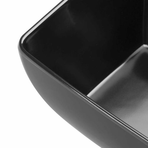 Olympia Kristallon Curved Black Melamine Bowl 11in - DP147 - 4