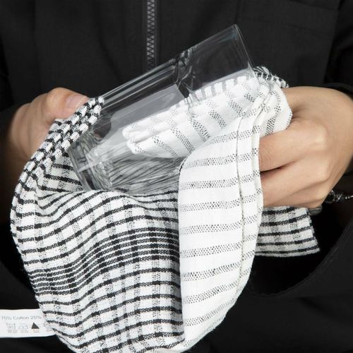 Vogue Wonderdry Tea Towels Black (Pack of 10) - CC597 - 6
