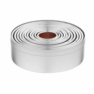 Vogue Round Plain Pastry Cutter Set (Pack of 11) - E013 - 1