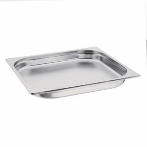 Vogue Stainless Steel Gastronorm 2/3 Pan 20mm - GM314 - 1