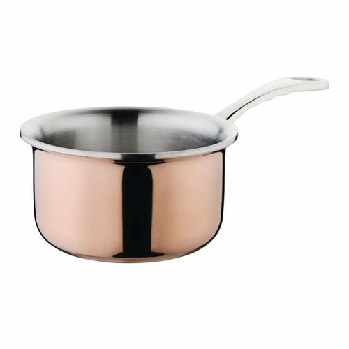 Vogue Mini Copper Tri Wall Saucepan 330ml - GG756 - 1