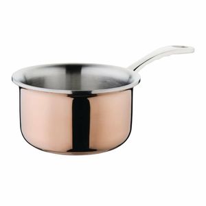 Vogue Mini Copper Tri Wall Saucepan 330ml - GG756 - 1