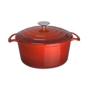 Vogue Red Round Casserole Dish 4Ltr - GH305 - 1
