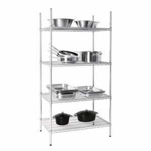 Vogue 4 Tier Wire Shelving Kit 915x610mm - U256 - 3