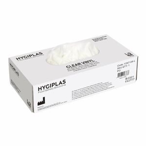 Vogue Powder-Free Vinyl Gloves Clear Large (Pack of 100) - Y247-L - 3