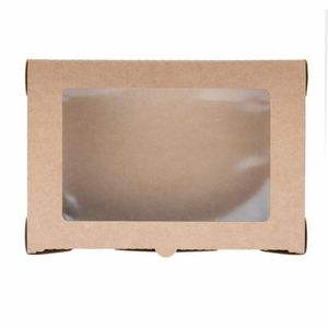 Fiesta Compostable Salad Boxes with PLA Windows 1200ml (Pack of 200) - FB677 - 3