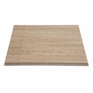 Bolero Pre-Drilled Square Table Top Wenge Grain 700mm - HC295 - 1