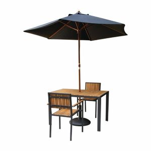 DS151 - Bolero Steel & Acacia ArmChair (Pack 4) - DS151 - 3