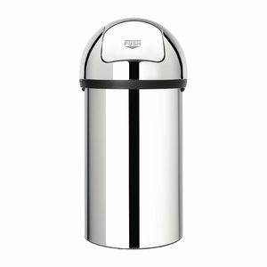 Brabantia Stainless Steel Push Top Bullet Bin Silver 60Ltr - GG175 - 1