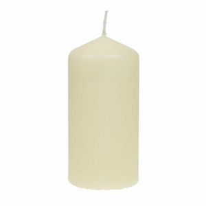 Bolsius Tall Pillar Candles Ivory 120mm (Pack of 12) - DB087 - 1