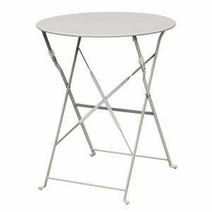 Bolero Grey Pavement Style Steel Table 595mm - GH556 - 1