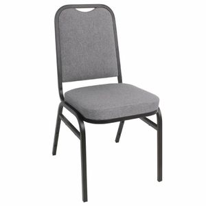 Bolero Square Back Banquet Chairs Black & Grey (Pack of 4) - DA602 - 1