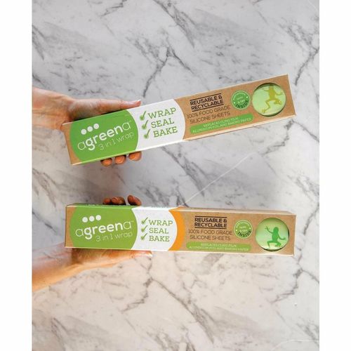 Agreena Three-In-One Reusable Food Wraps 200 x 200mm and 300 x 300mm (Pack of 4) - FD934 - 4