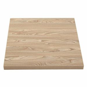 Bolero Pre-drilled Square Table Top Antique Natural 700mm - GR331 - 1