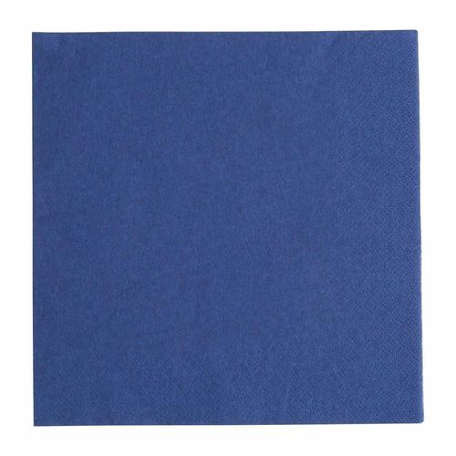 Fiesta Recyclable Dinner Napkin Dark Blue 40x40cm 3ply 1/4 Fold (Pack of 1000) - FE256 - 1