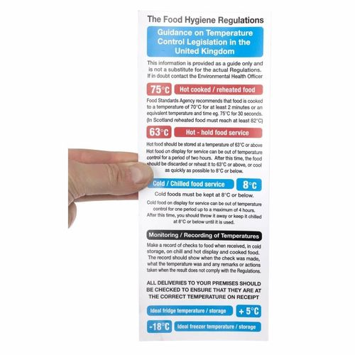 2006 Food Act Cook Chill Guidelines Sign - L967 - 4