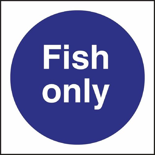 Fish Only Sign - L960 - 1