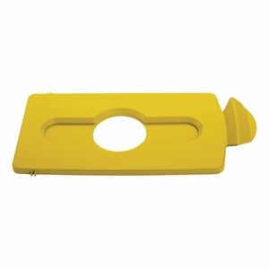 Rubbermaid SJRS Stream Topper Lid for Bottles and Cans Yellow - DY055 - 1