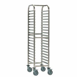 Matfer Bourgeat Full Gastronorm Racking Trolley 20 Shelf - P073 - 1