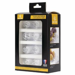 Matfer Bourgeat Piping Tips Assorted Set (Pack of 12) - CC071 - 1