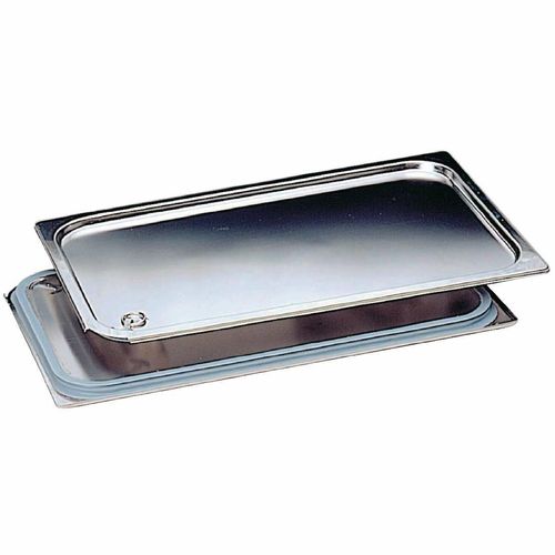 Matfer Bourgeat Stainless Steel Spill Proof 1/1 Gastronorm Lid - K098 - 1