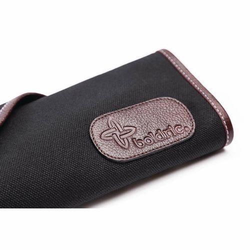 Boldric Canvas Knife Bag Black 6 Slots - CM554 - 2