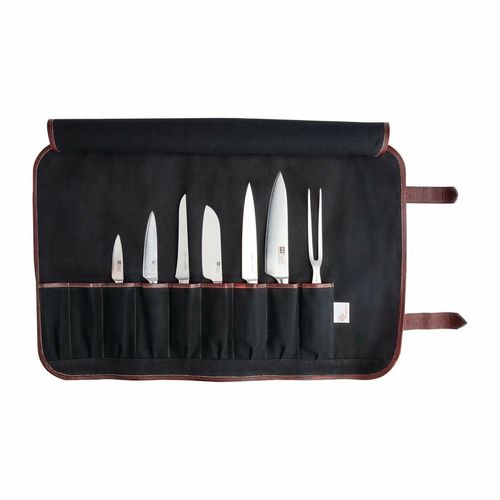 Boldric Canvas Knife Bag Black 9 Slots - CM555 - 5