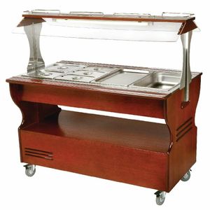 Roller Grill Warm Salad Bar Dark SB40C - GD375 - 1