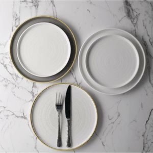 Churchill Stonecast Walled Chefs Plates Peppercorn Grey 210mm (Pack of 6) - FC164 - 3