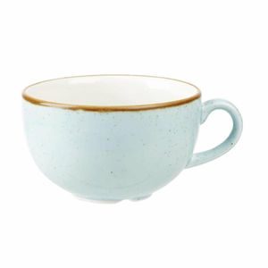 Churchill Stonecast Cappuccino Cup Duck Egg Blue 8oz (Pack of 12) - DK514 - 1