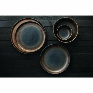 Olympia Ochre Flat Plates 220mm (Pack of 6) - FC286 - 3