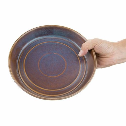 Olympia Cavolo Iridescent Flat Round Bowls 220mm (Pack of 4) - FD913 - 9