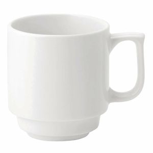 Utopia Pure White Stacking Mugs 280ml (Pack of 36) - DY336 - 1