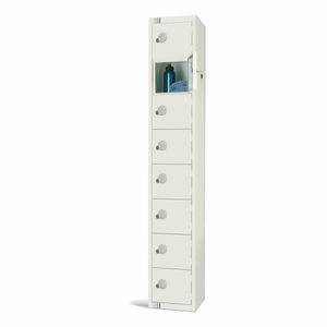 Elite Eight Door Padlock Locker White - GR308-P - 1